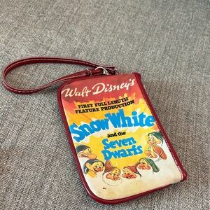 Disney Snow White Vintage Wristlet with Red Trim